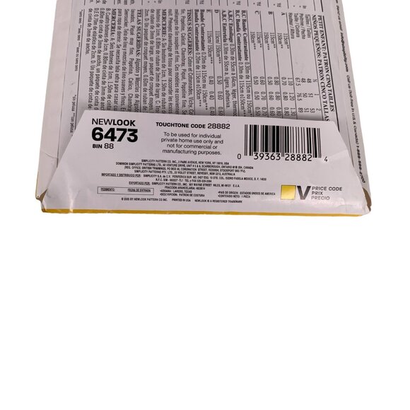 Simplicity Pattern 6473 Easy Dress Top Shorts Pants Size A Toddler 6 Mos - 4 VTG - Picture 4 of 4